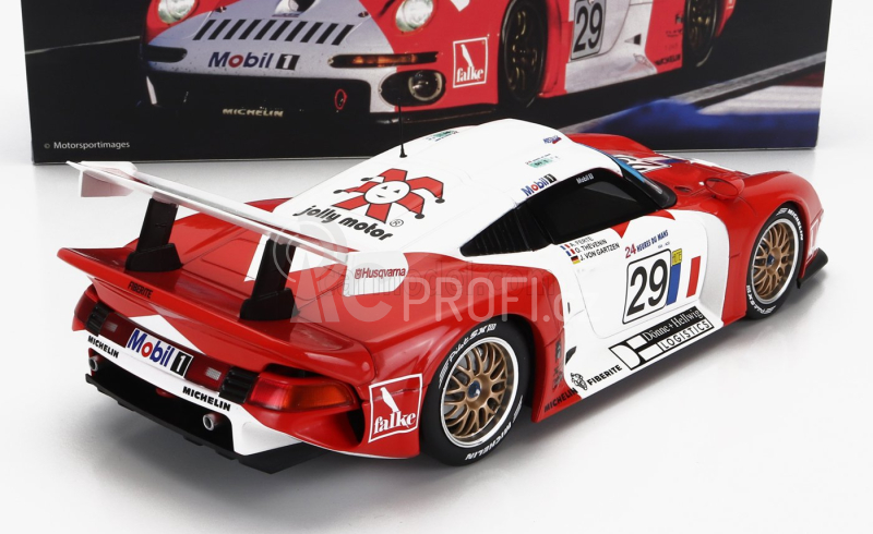 Werk83 Porsche 911 Gt1 3.2l Turbo Team Societe Jb N 29 24h Le Mans 1997 A.ferte - J.von Gartzen - O.thevenin 1:18 Červená Bílá