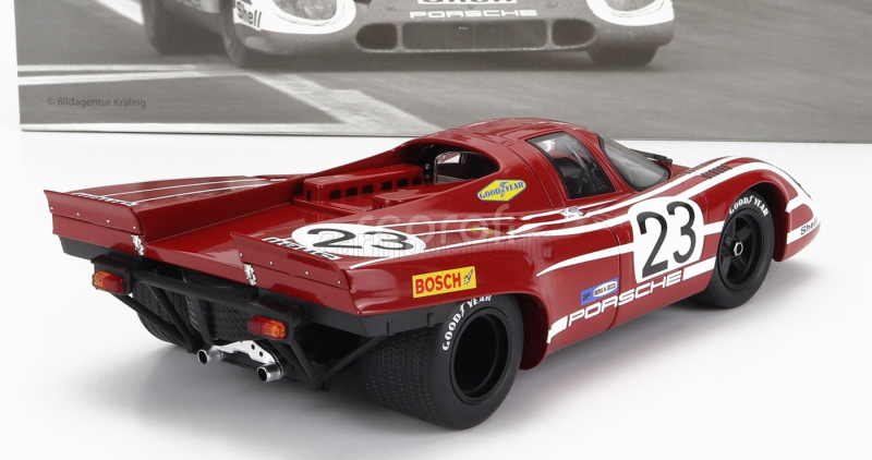 Werk83 Porsche 917k 4.9l Team Salzburg N 23 Winner 24h Le Mans 1970 Hans Herrmann - Richard Attwood 1:18 Červená Bílá