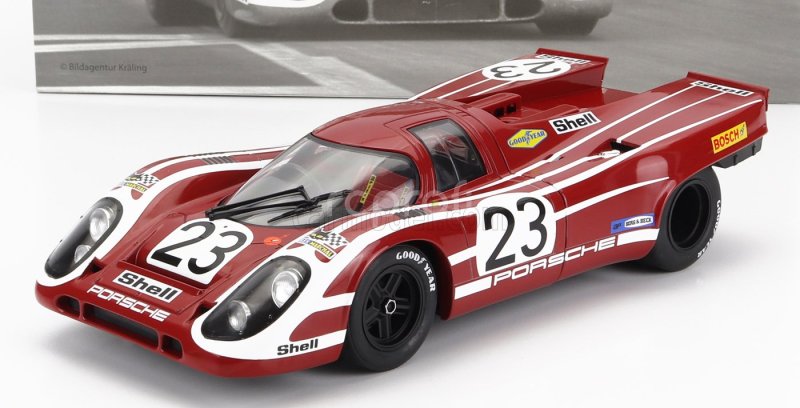 Werk83 Porsche 917k 4.9l Team Salzburg N 23 Winner 24h Le Mans 1970 Hans Herrmann - Richard Attwood 1:18 Červená Bílá