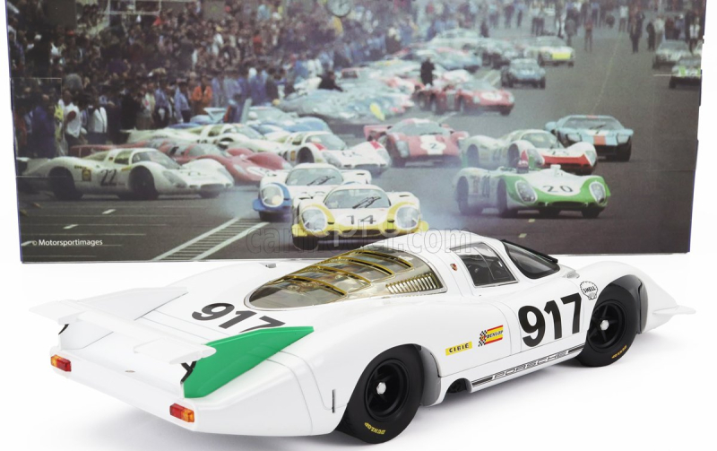 Werk83 Porsche 917lh 4.5l N 917 Geneve Motor Show 1969 1:18 Bílá Zelená