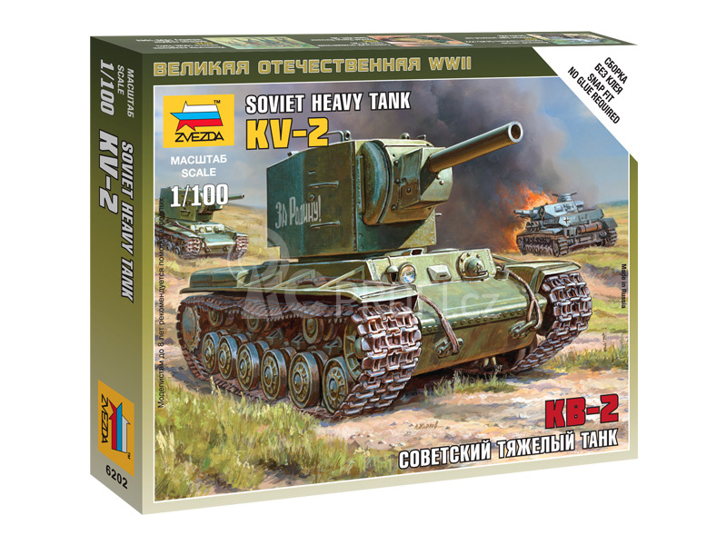 Zvezda Easy Kit Soviet Tank KV-2 (1:100)