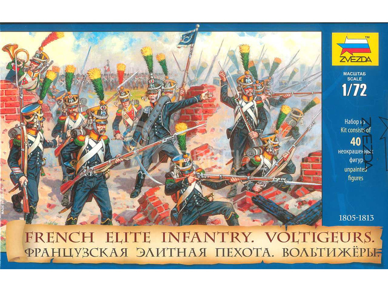 Zvezda figurky French Elite Infantry Voltigeurs (re-release) (1:72)
