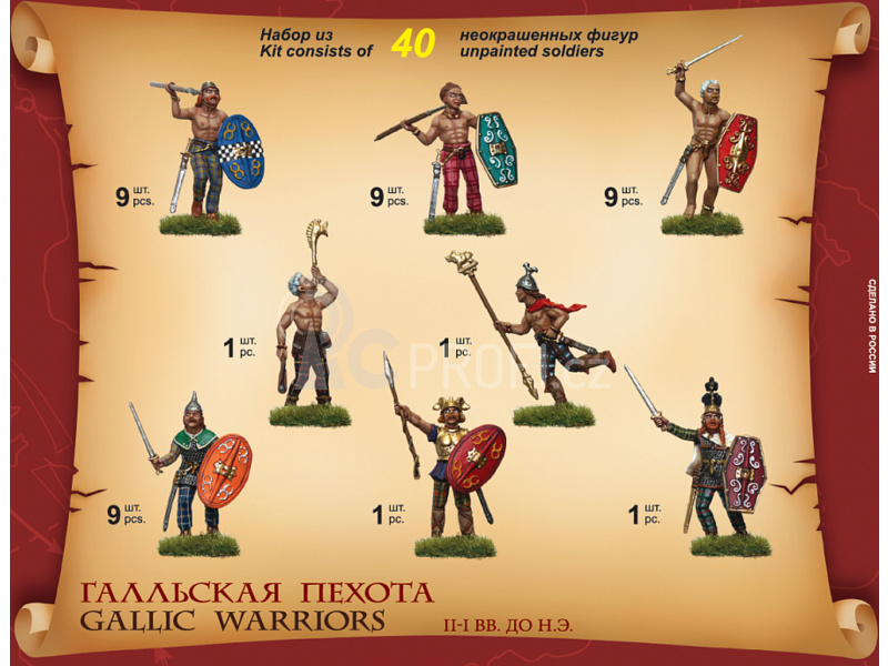 Zvezda figurky - Galští válečníci (1:72)