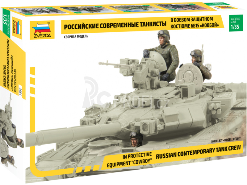 Zvezda figurky - posádka ruského tanku (1:35)