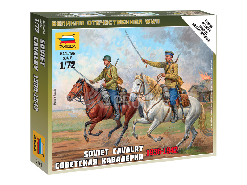 Zvezda figurky - sovětská kavalerie (1:72)