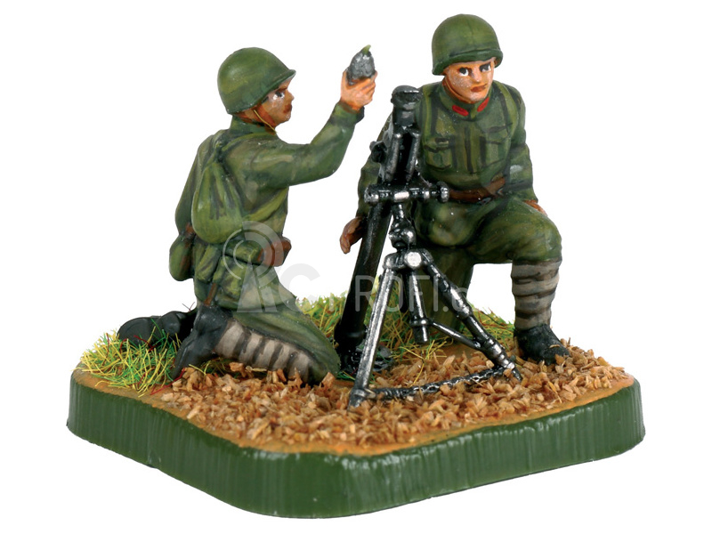 Zvezda figurky - sovětský 82mm minomet s vojáky (1:72)