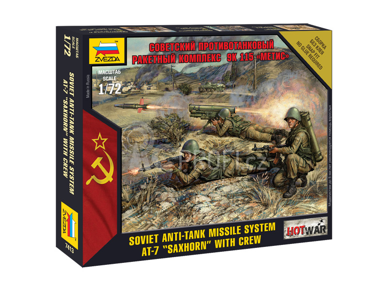 Zvezda figurky Soviet Anti-Tank Missile System AT-7 