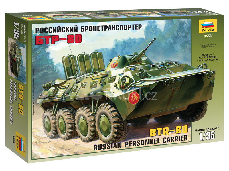 Zvezda obrněné vozidlo BTR-80 - reedice (1:35)