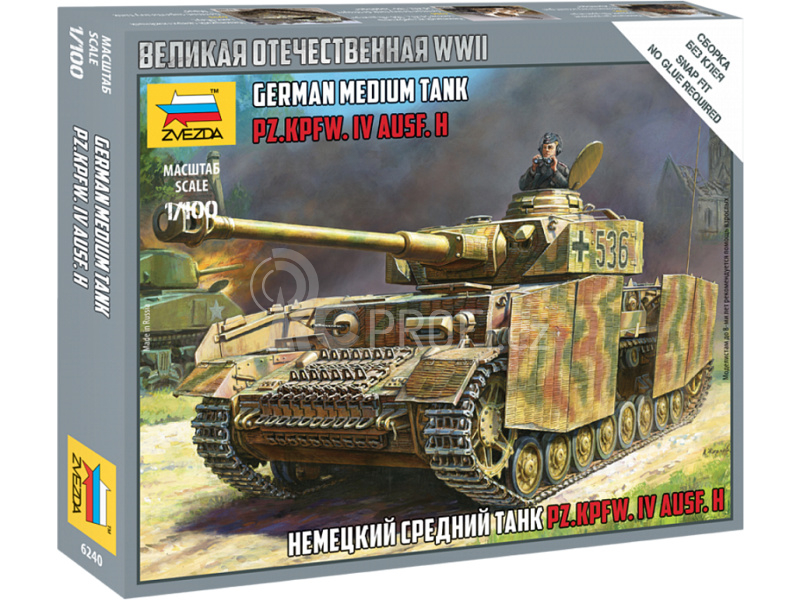 Zvezda Panzer IV Ausf.H (1:100)