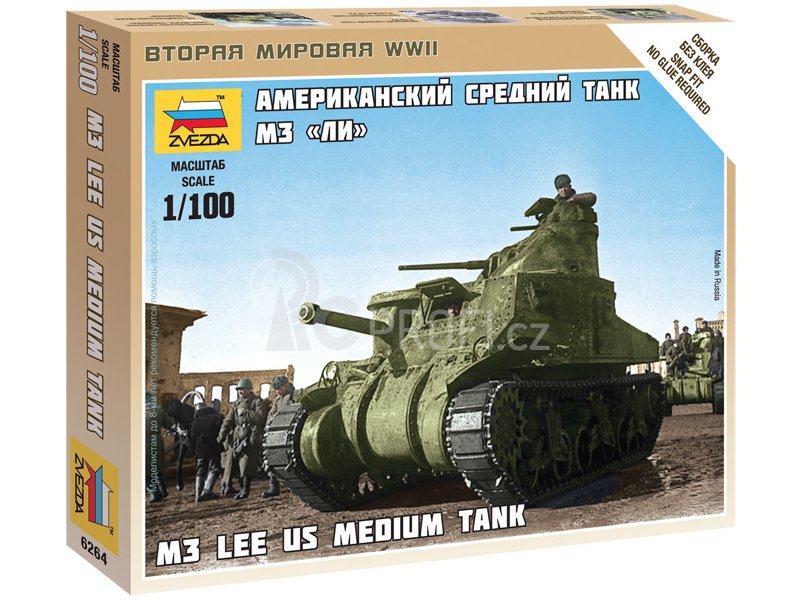 Zvezda Snap Kit - M3 Lee (1:100)