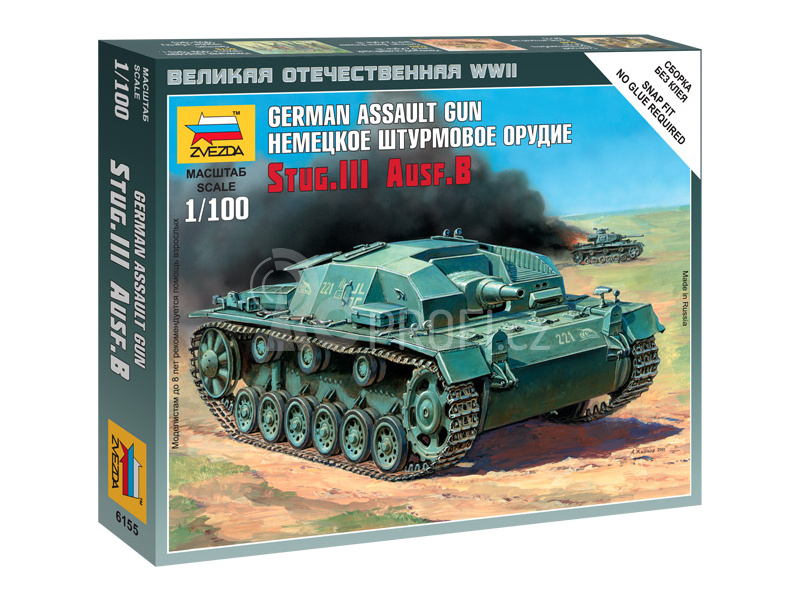 Zvezda Snap Kit - Sturmgeschütz III Ausf.B (1:100)