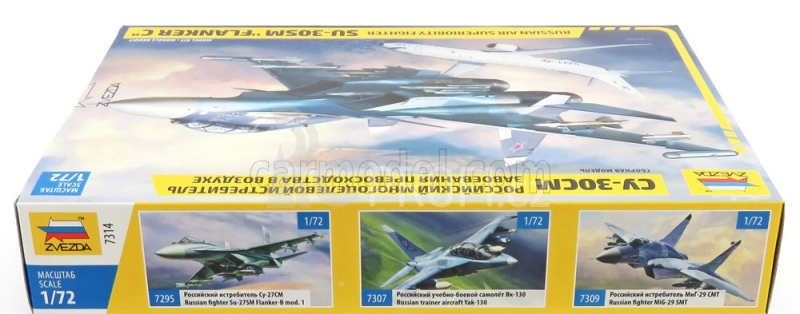 Zvezda Sukhoi Su-30sm Flanker C Aircraft - Caccia Bombardiere 1:72 Military