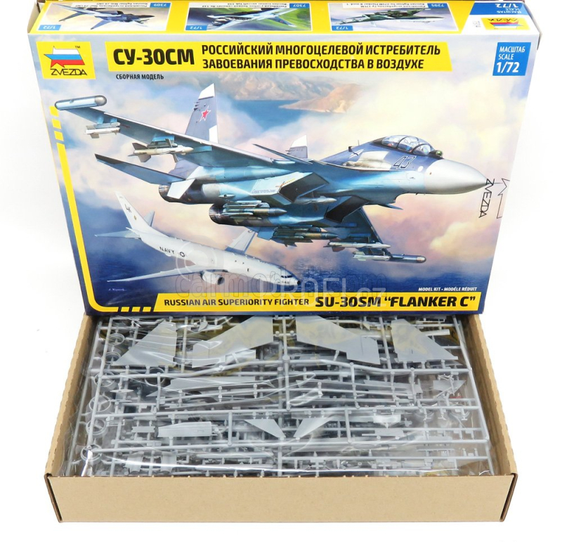 Zvezda Sukhoi Su-30sm Flanker C Aircraft - Caccia Bombardiere 1:72 Military