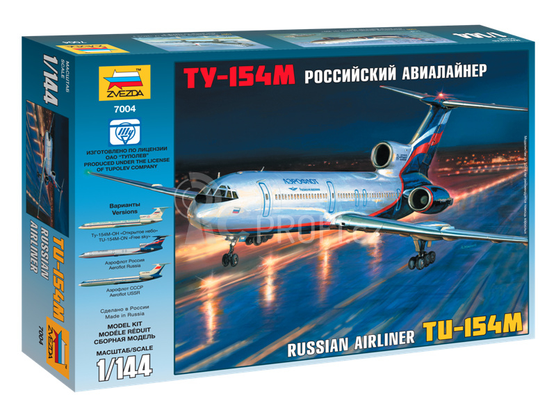 Zvezda Tupolev Tu-154M (1:144)