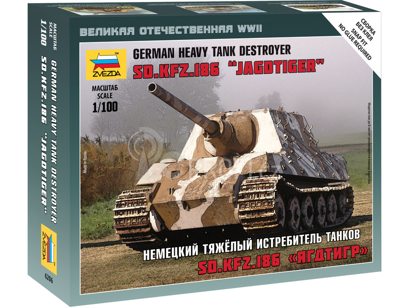 Zvezda Wargames Jagdtiger Sd.Kfz. 186 (1:100)