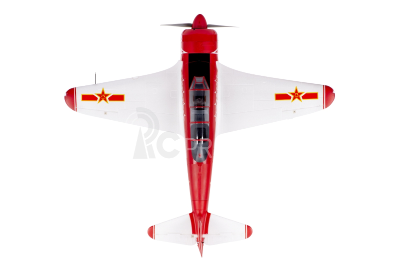RC letadlo Yak-11 1450mm ARF, červeno/bílá