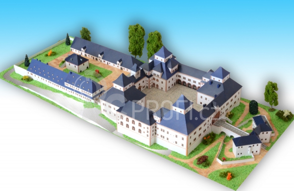 Zámek Augustusburg - papírový model 1:300