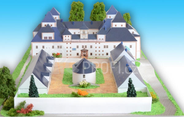 Zámek Augustusburg - papírový model 1:300