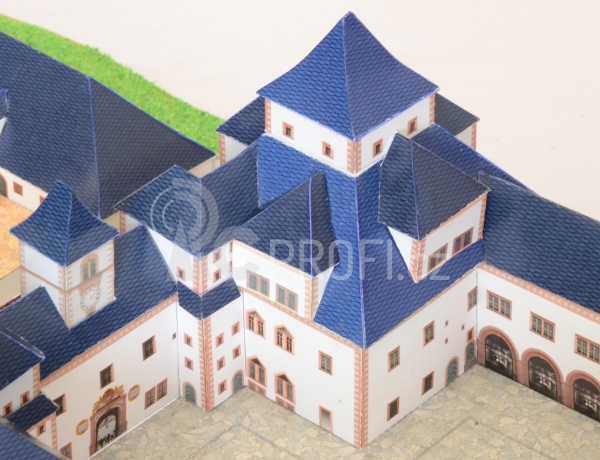 Zámek Augustusburg - papírový model 1:300
