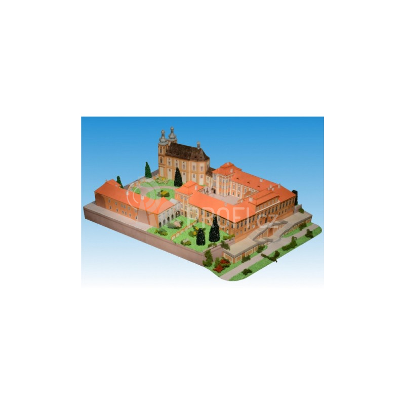 Zámek Duchcov - papírový model 1:300