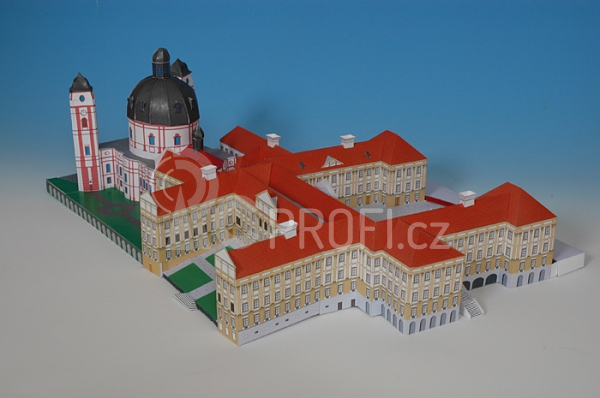 Zámek Jaroměřice n. Rokytnou - papírový model 1:350
