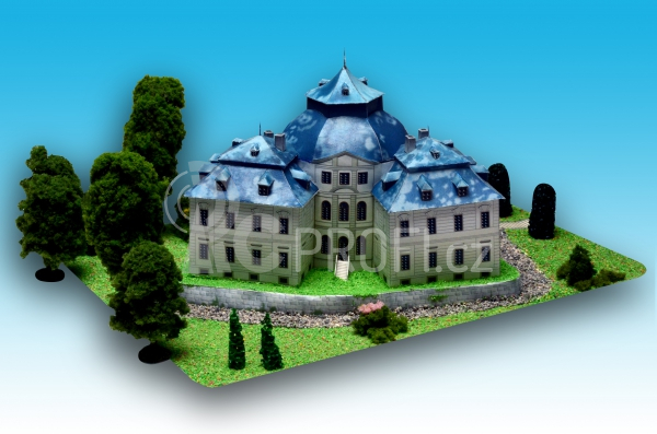 Zámek Karlova Koruna - papírový model 1:250