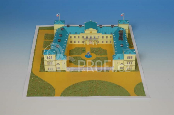 Zámek Kynžvart - papírový model 1:350