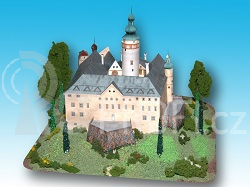Zámek Lemberk - papírový model 1:300
