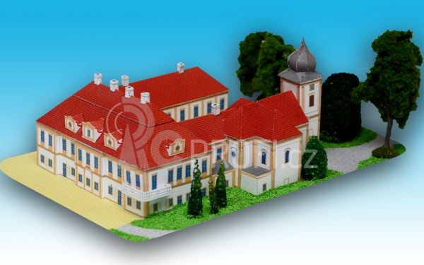 Zámek Loučeň - papírový model 1:350