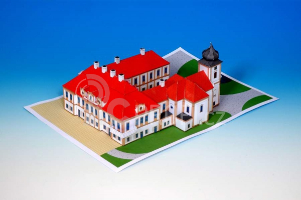 Zámek Loučeň - papírový model 1:350