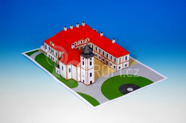 Zámek Loučeň - papírový model 1:350
