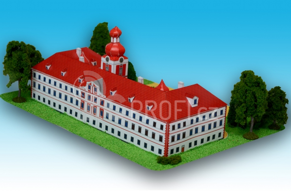 Zámek Mnichovo Hradiště - papírový model 1:350