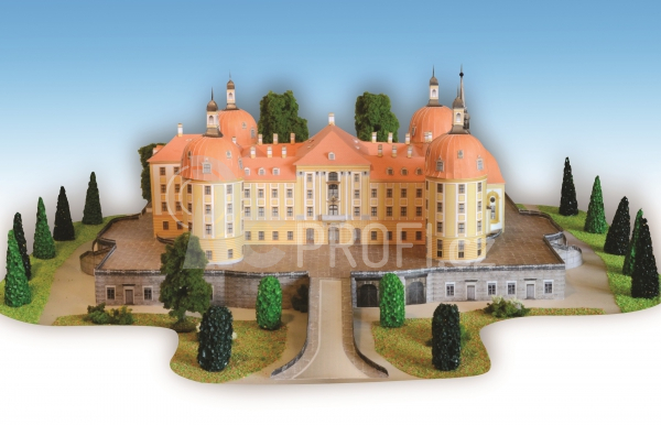 Zámek Moritzburg - papírový model 1:300