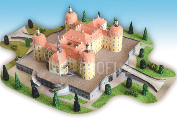 Zámek Moritzburg - papírový model 1:300