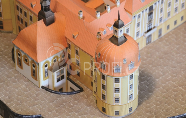 Zámek Moritzburg - papírový model 1:300