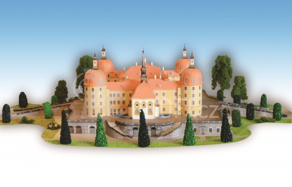 Zámek Moritzburg - papírový model 1:300