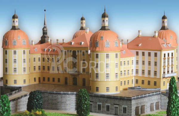 Zámek Moritzburg - papírový model 1:300