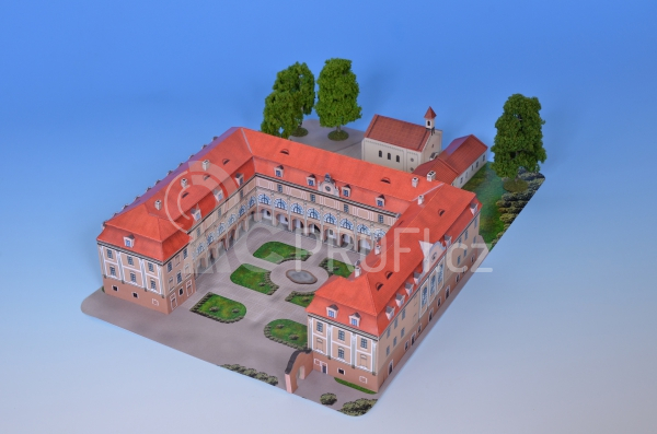 Zámek Žerotínů Val. Meziříčí - papírový model 1:250