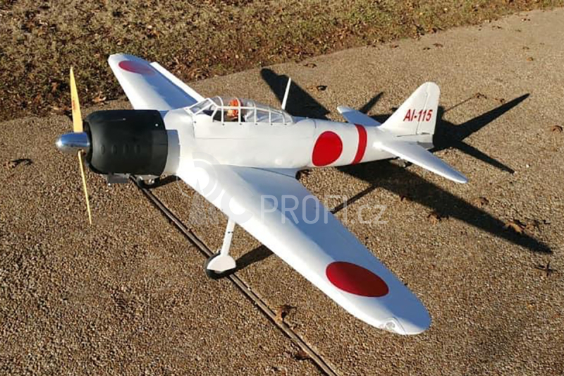 RC letadlo Zero A6M 2,18m (Zatahovací podvozek), bílá