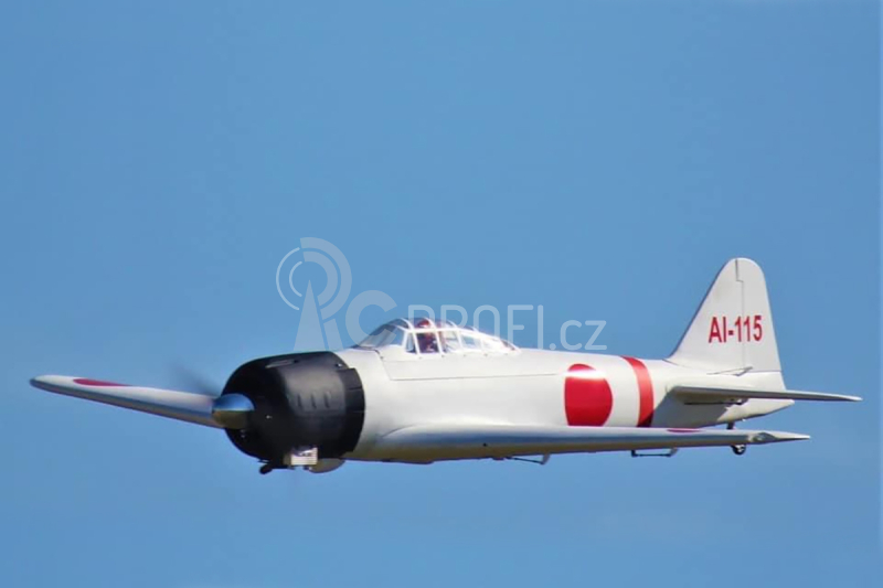 RC letadlo Zero A6M 2,18m (Zatahovací podvozek), bílá