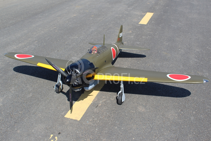 RC letadlo Zero A6M 2,18m (Zatahovací podvozek) Kamuflážní