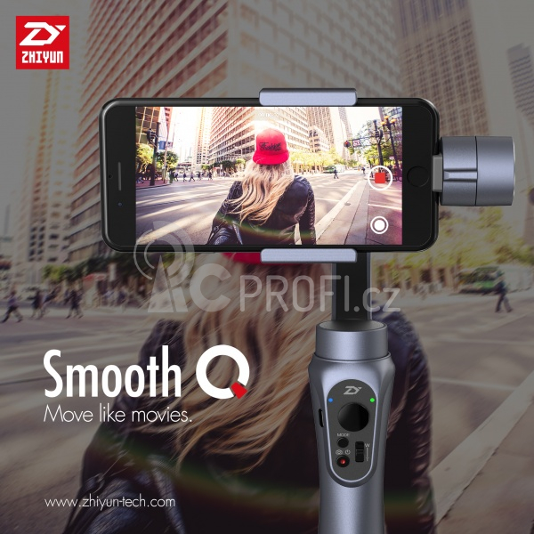 ZHIYUN Smooth-Q 3-osý gimbal + adaptér pro akční kameru