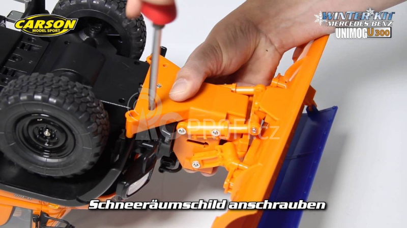 Zimní sada Unimog - radlice + plachta