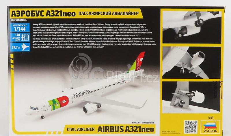 Zvezda Airbus Airbus A321neo Airplane Civil Airliner 2002 1:144 /