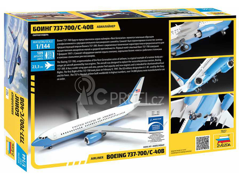 Zvezda Boeing 737-700/C-40B (1:144)