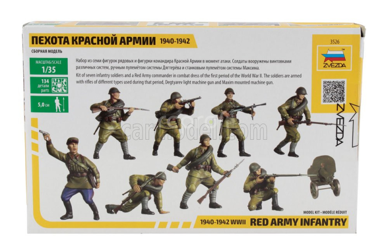 Zvezda Figures Red Army Infantry Wwii 1940-1942 - Russian Army - Military 1:35 /