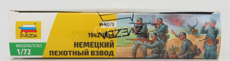 Zvezda Figures Soldati - Soldiers Military Germany Infantry Platoon 1:72 /