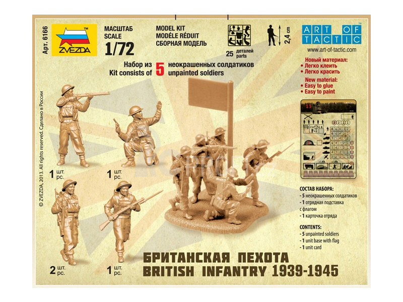 Zvezda figurky British Infantry 1939-42 (1:72)