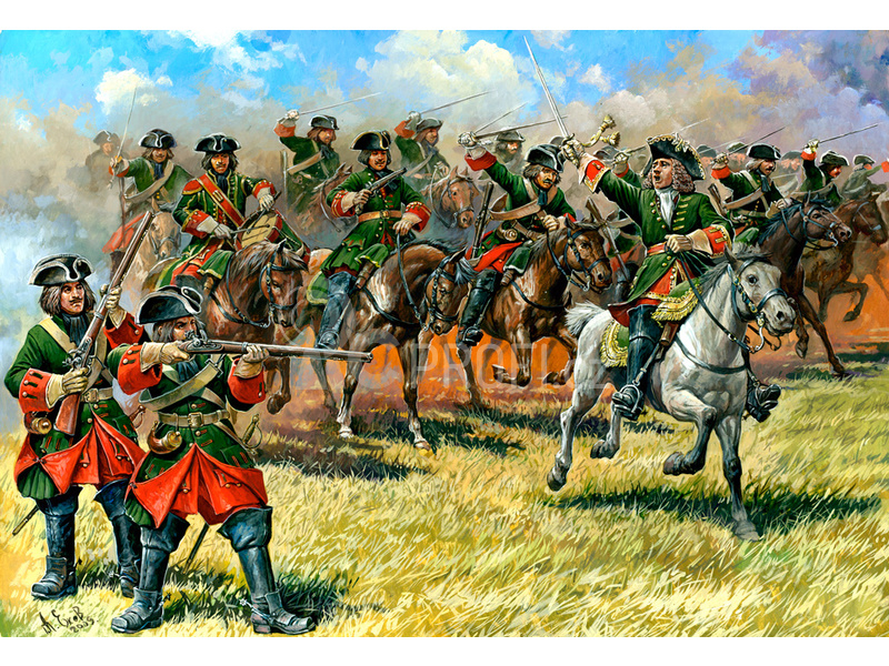 Zvezda figurky Dragoons of Peter the Great (1:72)