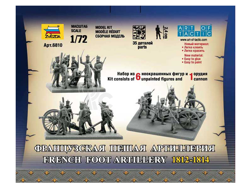 Zvezda figurky French Foot Artillery (1:72)